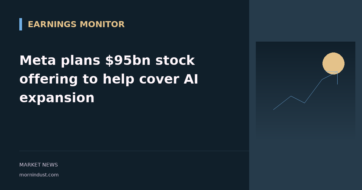 Meta plans $95bn stock offering to help cover AI expansion